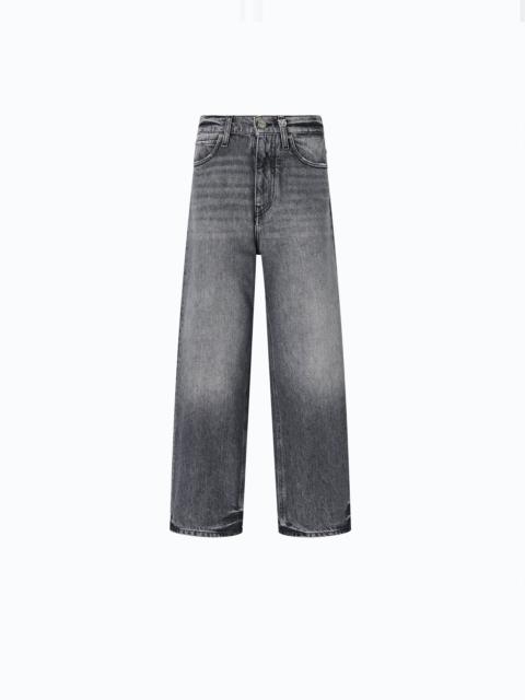 PINKO GREY DENIM BALLOON-FIT JEANS