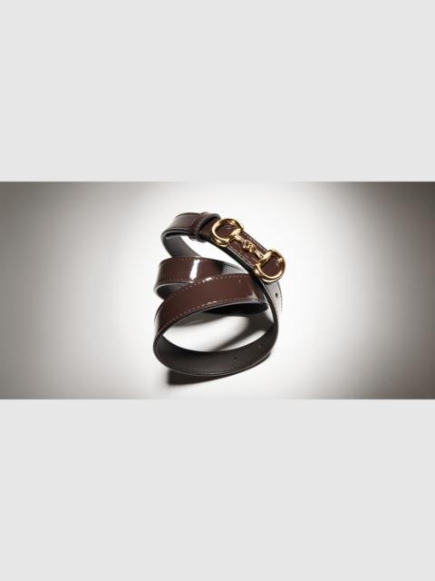 GUCCI Thin belt with Horsebit buckle