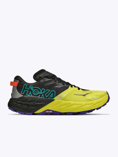HOKA Men's Speedgoat 7 Shoes in Black/Hoka Citrus