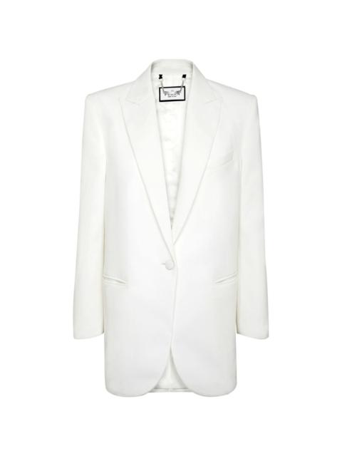 PHILIPP PLEIN Cady shoulder-padded blazer