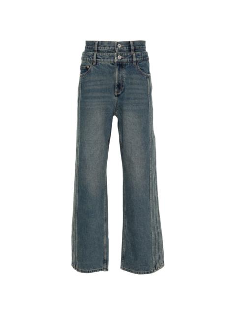 double-waist jeans