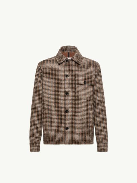 Moncler Norfol Wool Blend Down Shirt Jacket