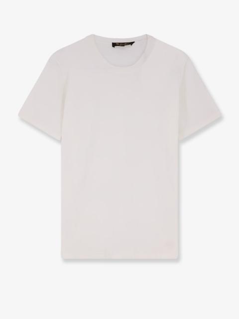 Loro Piana Cotton Sweater With Ribbed Profiles