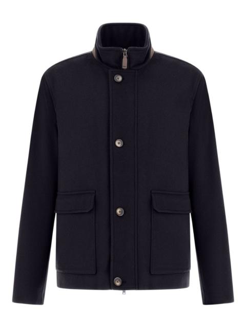 Herno high-neck buttoned jacket