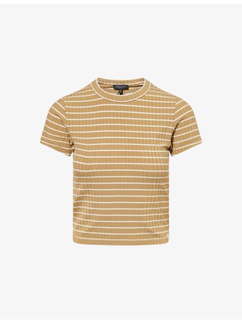 rag & bone Luca Striped Stretch-Knit Top