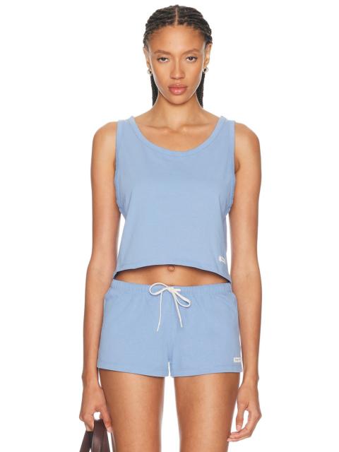 Sporty & Rich Signature Logo Lounge Tank Top