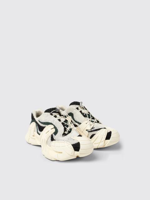 CAMPERLAB White-green textile sneakers
