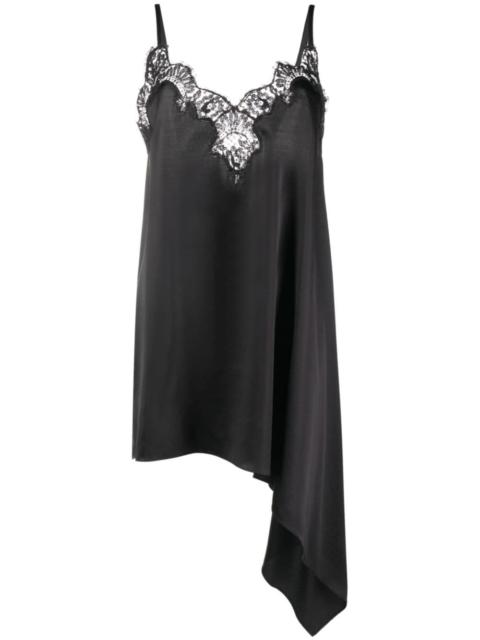 DSQUARED2 lace-trim satin slip dress