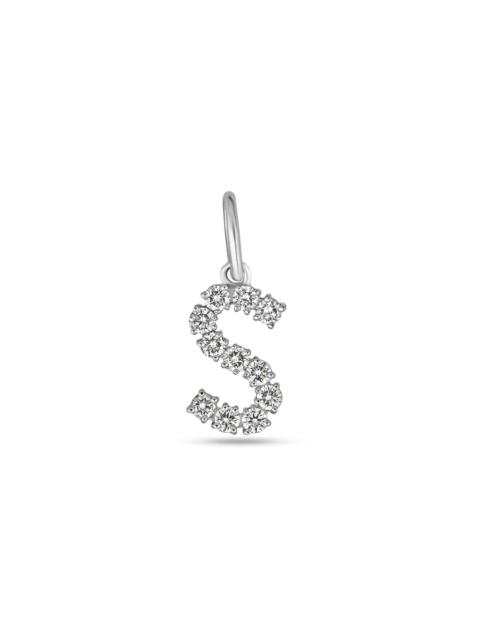 STONE AND STRAND LAB-Created Bold Sparkle Initial Charm