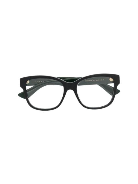 square-frame optical glasses