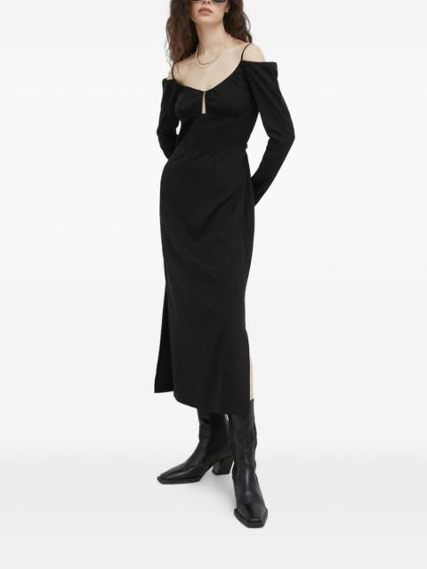 SAMSØE SAMSØE off-shoulder midi dress