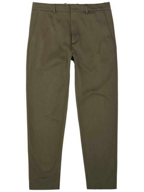 Tapered jersey trousers