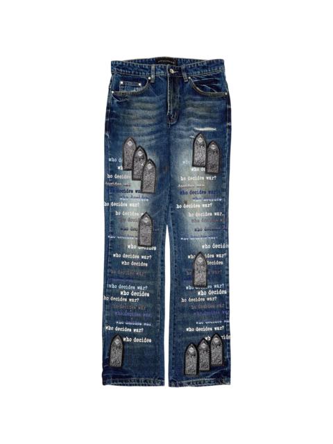 WHO DECIDES WAR Scripture Jeans "Sky" 1120670008FW24 SKY