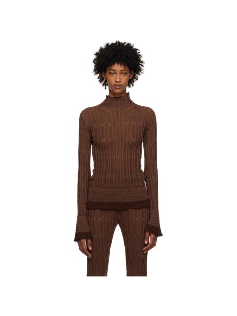 KNWLS Brown Nexx Turtleneck