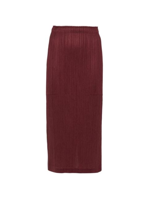 Pleats Please Issey Miyake Monthly Colors October midi skirt
