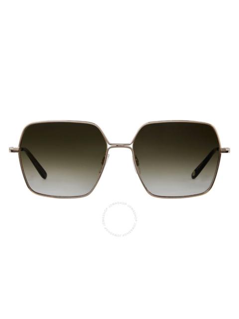 Garrett Leight Garrett Leight MEADOW SUN Olive Gradient Square Ladies Sunglasses 4067 G-DGFR/OG 56