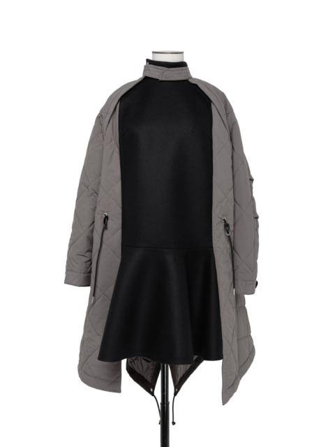 sacai Wool Melton Mix Coat