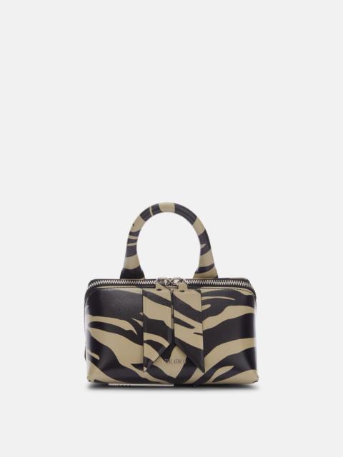 ''FRIDAY'' BLACK AND SAFARI MINI HANDBAG