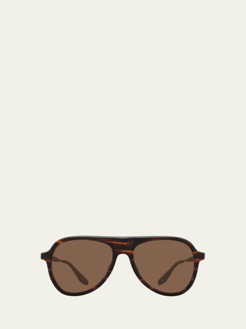 BARTON PERREIRA 007 Vedretta Acetate Aviator Sunglasses