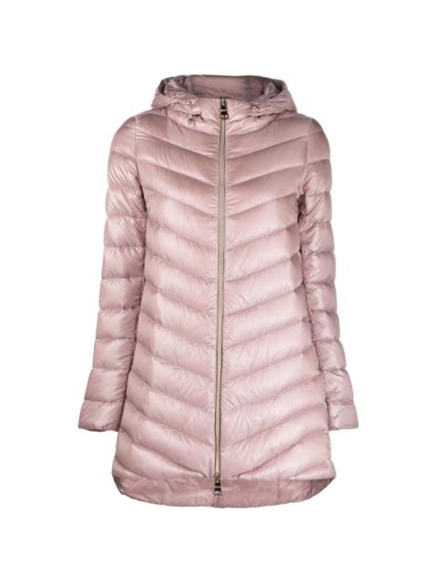 hooded quilted jacket