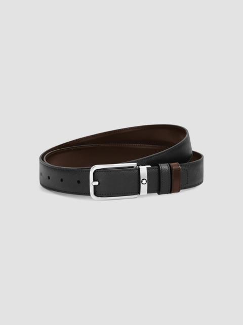 Montblanc Men's Reversible Two-Tone Leather Belt - Brown