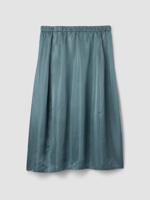 EILEEN FISHER Lightweight Satin Shimmer Lantern Skirt