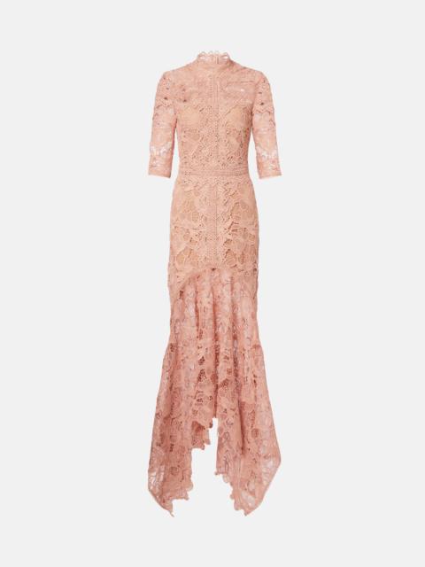 COSTARELLOS Kalissa guipure lace cocktail dress