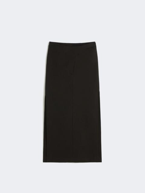 Sportmax VELO Long cotton skirt - BLACK