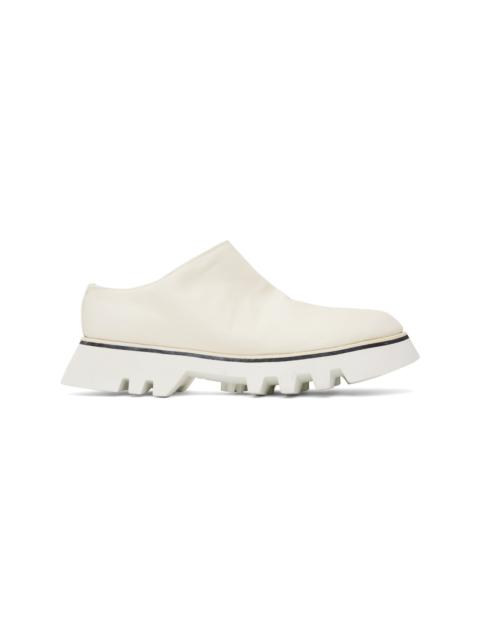 Guidi White Soft Horse Full Grain Slip-on Loafers