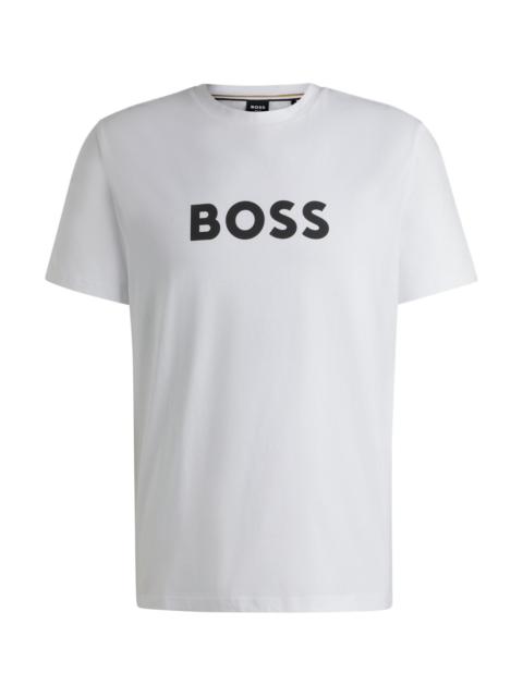 BOSS COTTON-JERSEY REGULAR-FIT T-SHIRT WITH SPF 50+ UV PROTECTION