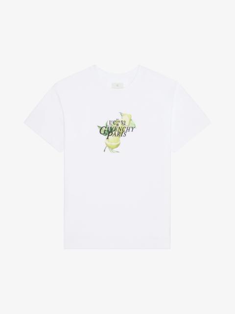T-SHIRT IN COTTON WITH GIVENCHY LEMONS PRINT