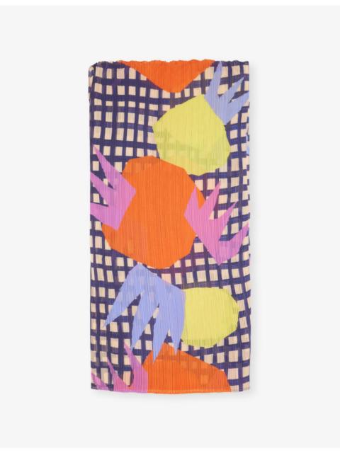 Pleats Please Issey Miyake Market Madame-T Pleated Woven Stole