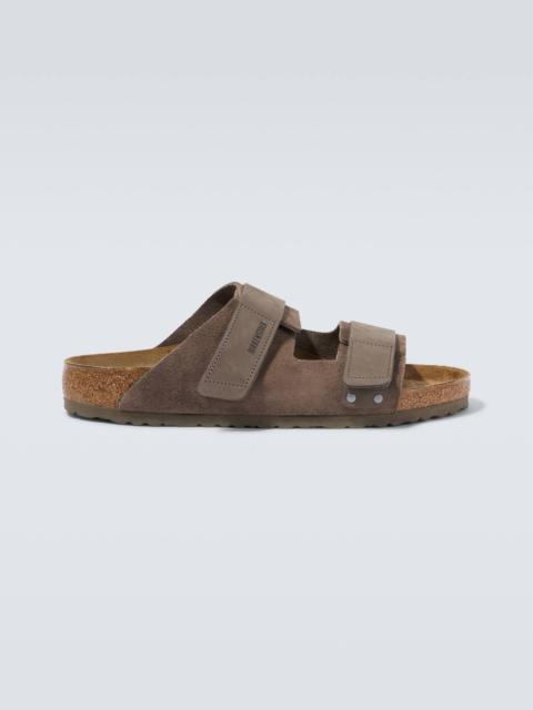 Uji suede and leather sandals