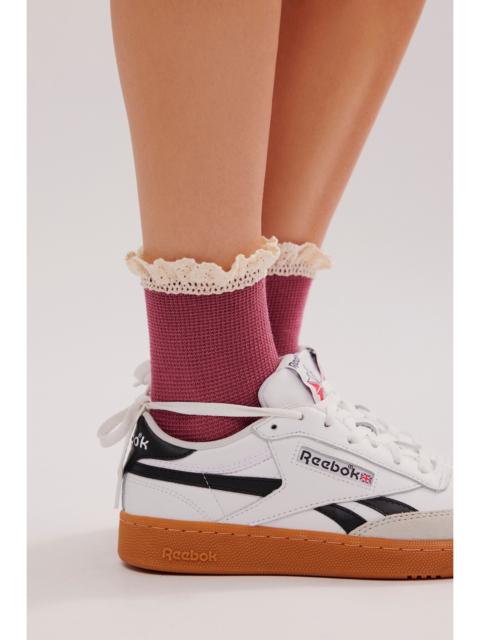 FREE PEOPLE Beloved Waffle Knit Ankle Socks