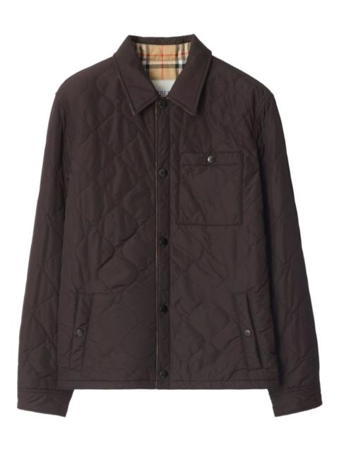 Burberry quilted button-fastening padded jacket