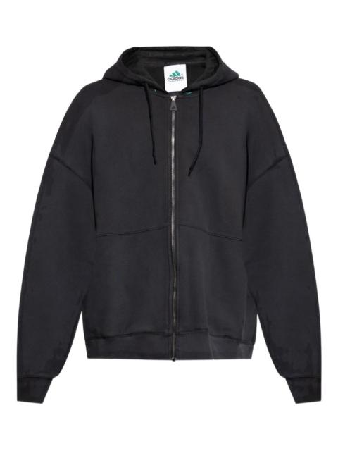 adidas fleece zip-up hoodie
