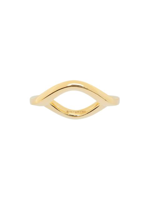 Bottega Veneta Gold Curve Ring