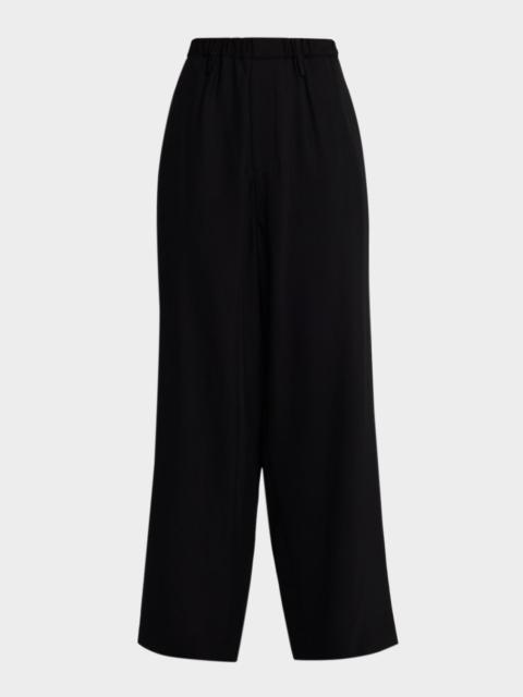 Proenza Schouler Salome Crepe Wide-Leg Pants