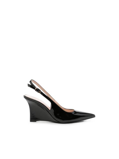 Stuart Weitzman wedge-heel slingback pumps