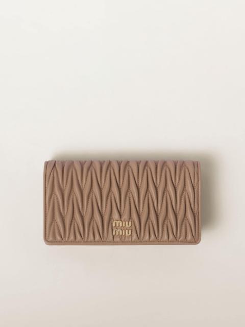 Miu Miu Matelassé nappa leather smartphone case