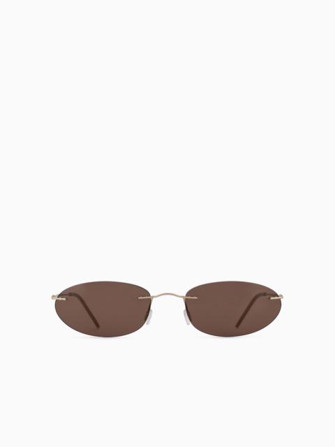 GIORGIO ARMANI Oval women’s sunglasses