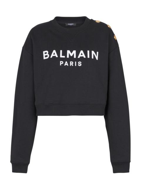 Balmain Three Button Printed Pullover