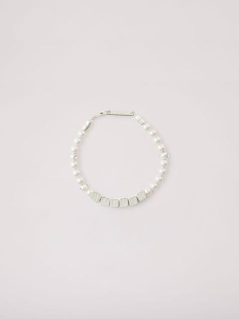 Pearl Letterblock Bracelet