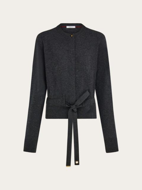 FERRAGAMO Cardigan with ribbon detail