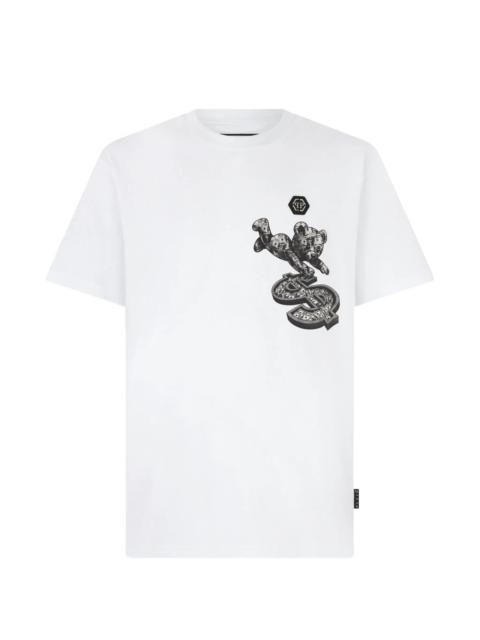 PHILIPP PLEIN Philipp Plein Teddy Dollar-patch T-shirt