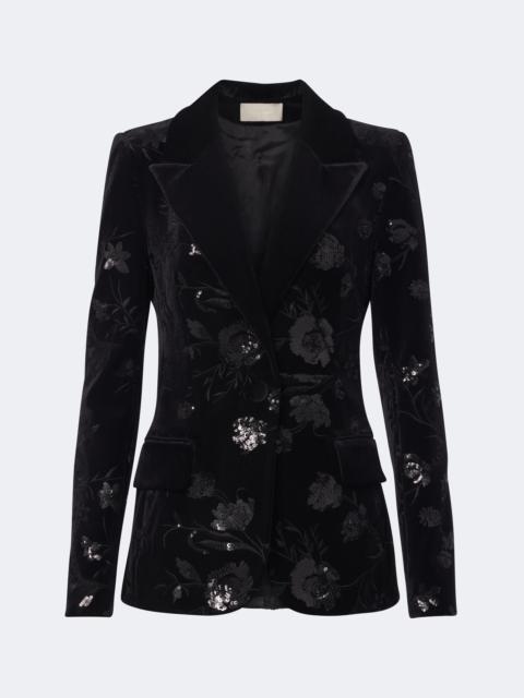 ELIE SAAB Sequined velvet blazer