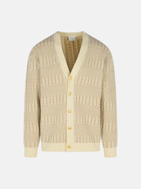 Drôle de Monsieur CREAM MERINO WOOL CARDIGAN