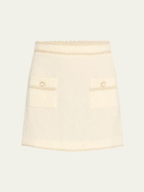 SIMKHAI Leighton Boucle Mini Skirt