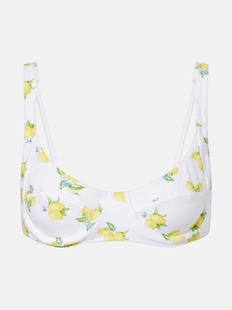 MELISSA ODABASH Tobago printed bikini top