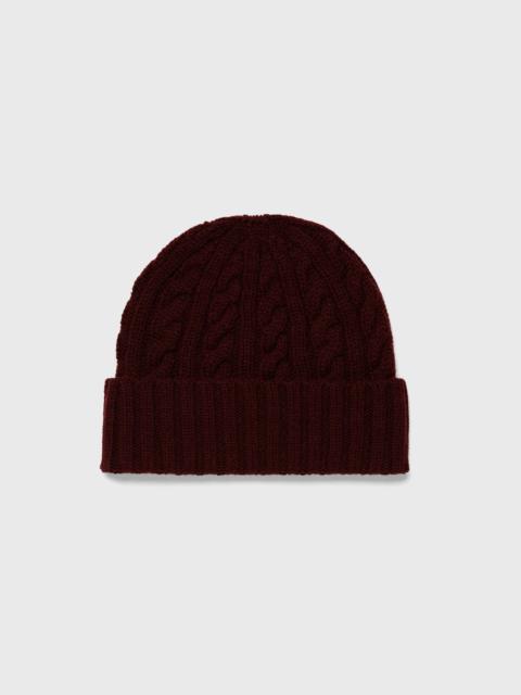 Sunspel Lambswool Cable Hat